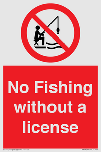 No Fishing without a license